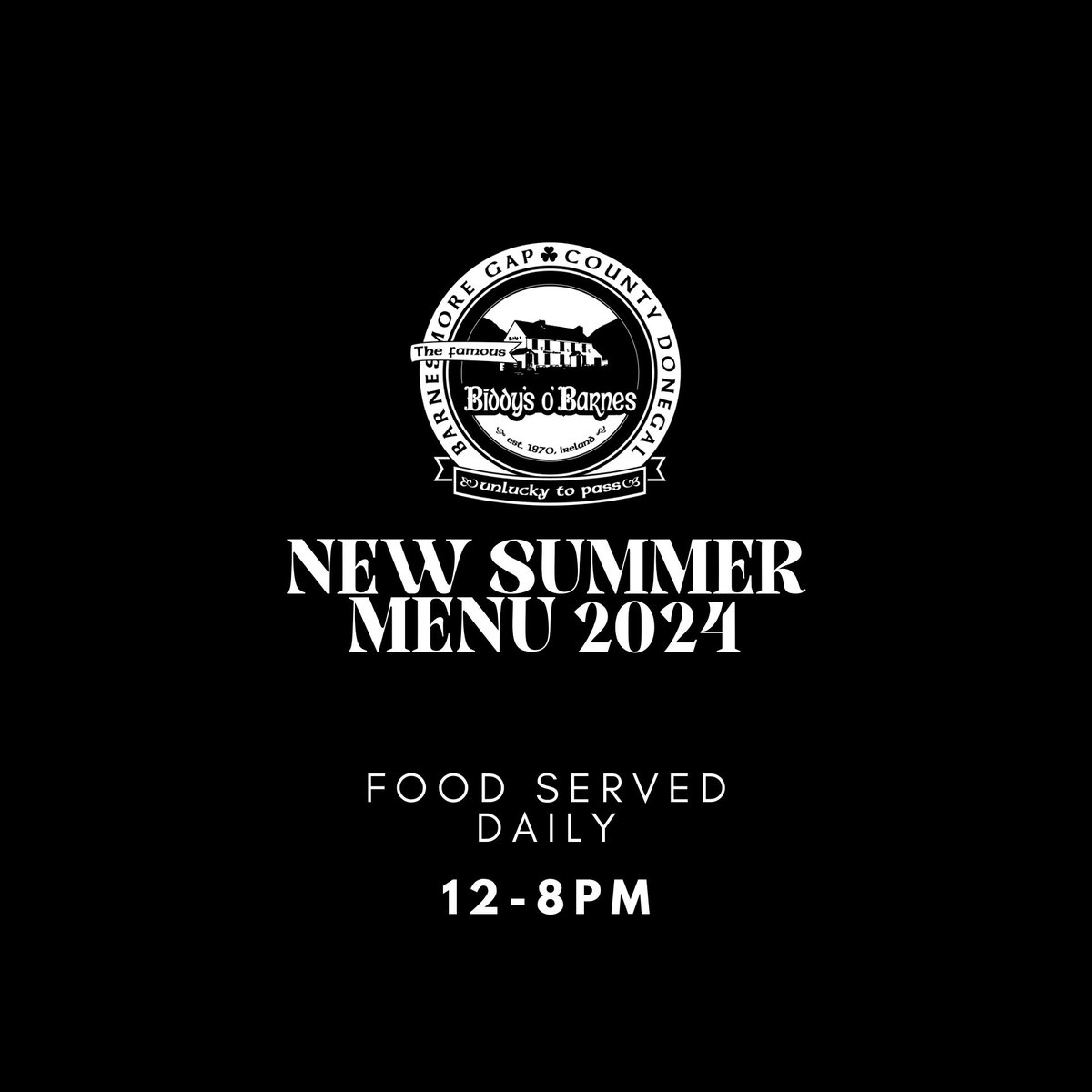 Our new summer menu is here! 🌞🍹 

Click the link in our bio to view the full menu.

#UnluckyToPass