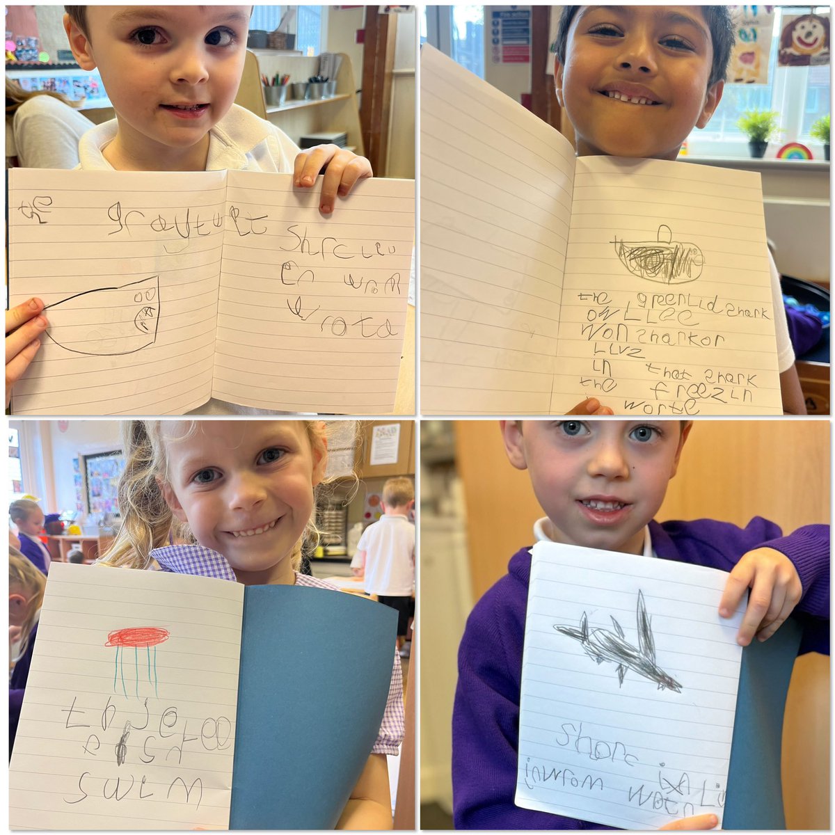 This week we are working as a team to create non-fiction books full of different facts and pictures about sea creatures. We have had some fantastic independent writing and illustrations happening 🦈🪼👏🏻 <a href="/GarstonCE/">GarstonCE</a>