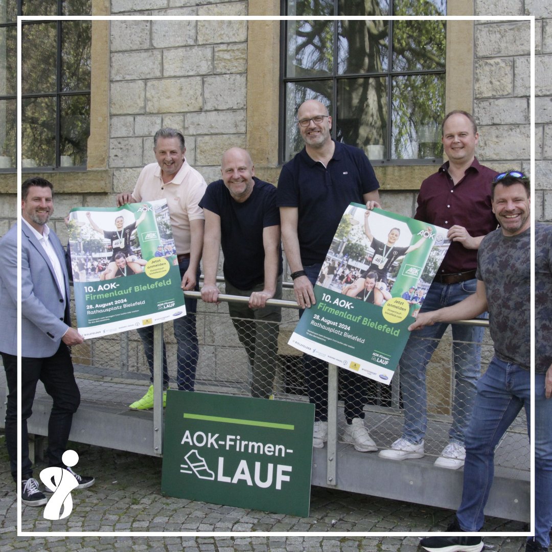 bluecue_de's tweet photo. Der #AOKFirmenlauf #Bielefeld geht am 28. August 2024 in die 10. Runde. Zu diesem Jubiläum sind wir nicht nur als Teilnehmer, sondern auch als stolzer Partner dabei!
Wir freuen uns auf jede Menge Spaß und ein unvergessliches Event.
#bluecue #digitalstrategies #teamevent https://t.co/r9diV3JRZL