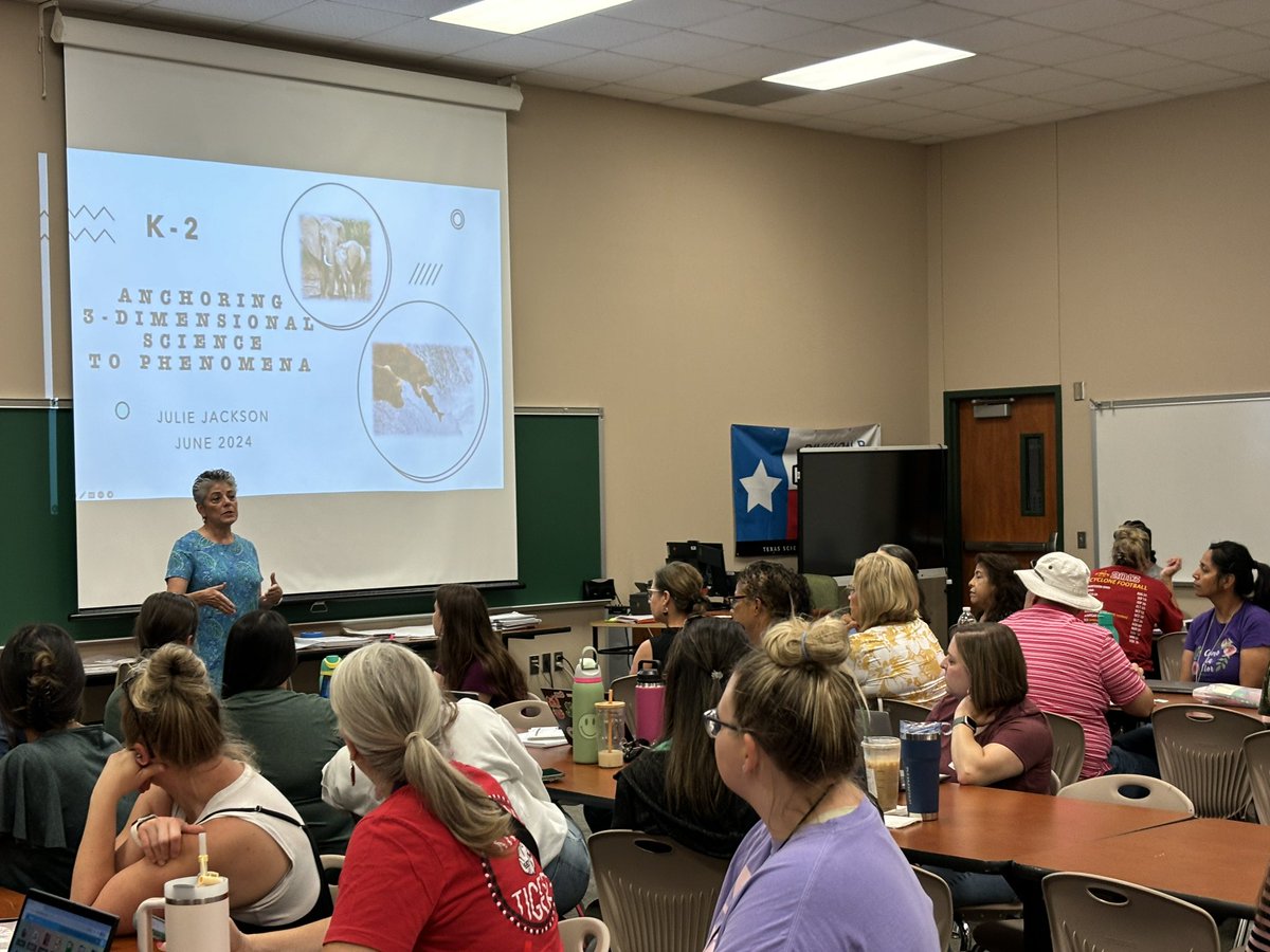 lemiller33's tweet photo. Katy ISD Ts are exploring how to anchor 3– Dimensional Science to Phenomena with Dr. Julie Jackson https://t.co/SWz6j2sDhS