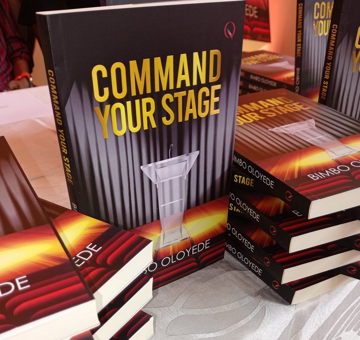 WSoyinkaCentre's tweet photo. It has now been publicly presented and launched.
'Command your stage' by @BimboLoyede is available for purchase.
#commandyourstage https://t.co/4XwJfBQxWC