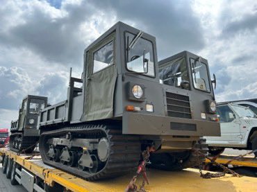 Osinttechnical's tweet photo. Yesterday, Japan successfully delivered a package of 101 vehicles to Ukraine, including Toyota HMVs, tracked JGSDF Material Carrier Vehicles, and Mitsubishi Type 73 Light Trucks. https://t.co/h4we2uj3nn