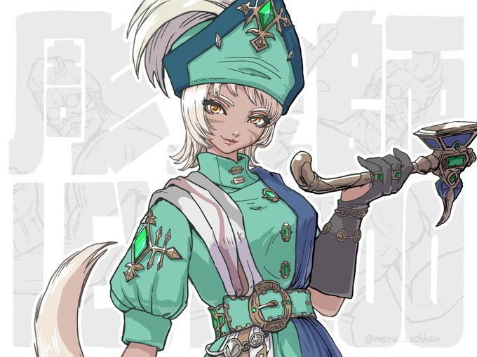 「holding miqo'te」 illustration images(Latest)