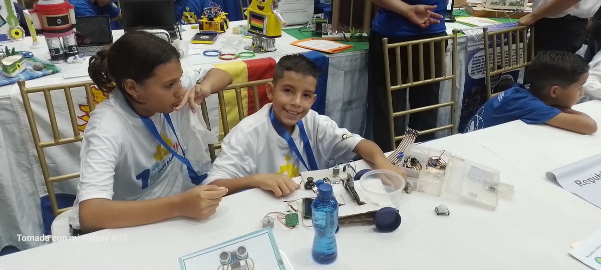 UPTAragua's tweet photo. La Universidad de Aragua @UPTAragua presente en la 1ra Feria Estadal de Innovación: Semilleros Científicos del @Mincyt_VE "Robótica Creativa". Compartiendo experiencias, proyectos, tecnologías y quehacer científico con los niños, adolescentes, jóvenes y profesionales @MPPEU_Ve https://t.co/wOPeoH06kk