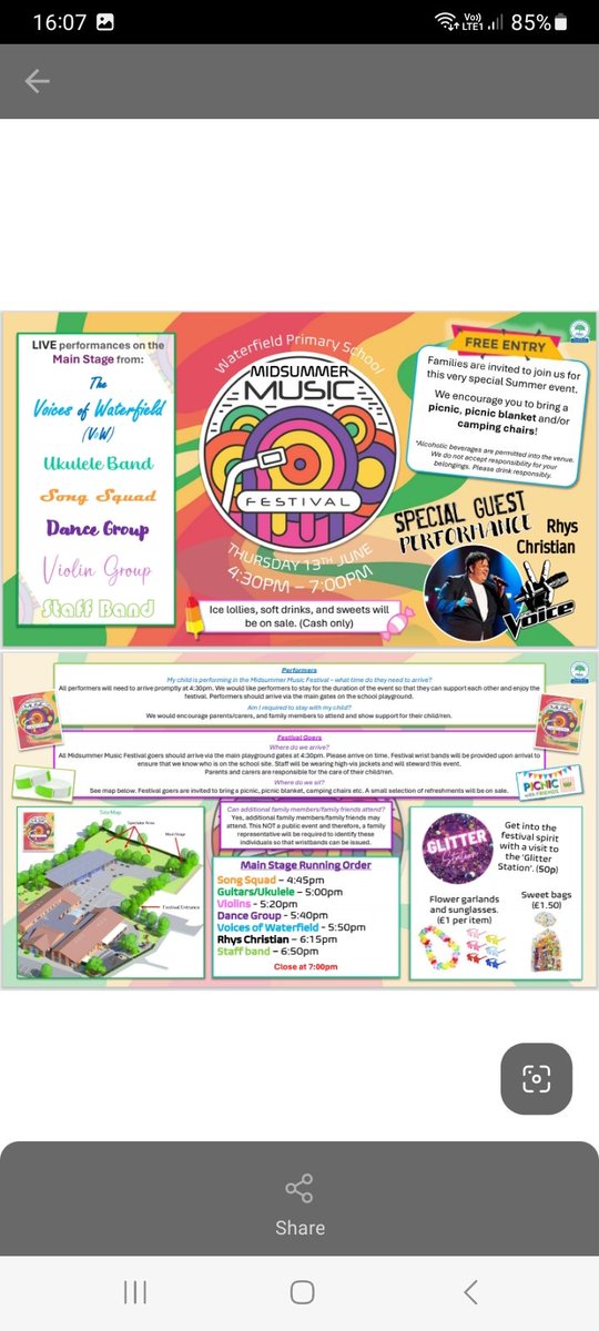 Waterfield_TCT's tweet photo. We are very excited for our inaugural 'Midsummer Music Festival'. Pupils will showcase their musical talents, vocal ability, and dance skills. With a special guest performance from The Voice UK Quarter Finalist, Rhys Christian - this promises to be a very special event! @RhysCM https://t.co/FB4RzXT6vD