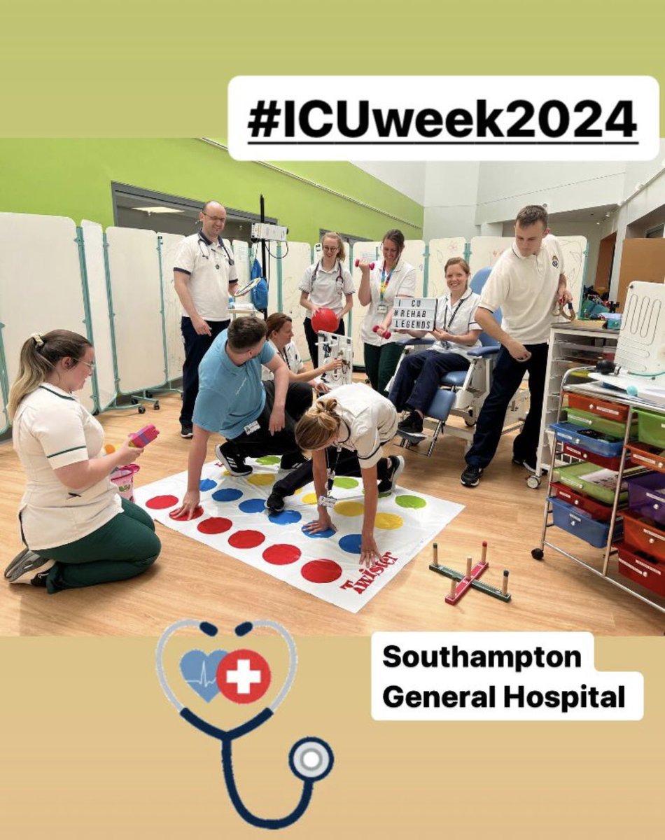 Zoe van Willigen (@zoewilligen) on Twitter photo Much needed light relief with some of our smaller rehab kit in the GICU gym for this photo to celebrate #ICUweek2024
💪🤣🥳
<a href="/UHS_CritCare/">UHS Critical Care</a>
<a href="/UHS_Therapy/">UHS Therapy Services</a>
<a href="/ICS_updates/">Intensive Care Society 💙</a>
<a href="/TheACPRC/">ACPRC</a>
<a href="/UHSFT/">University Hospital Southampton 💙</a>
@charity_shc Much needed light relief with some of our smaller rehab kit in the GICU gym for this photo to celebrate #ICUweek2024
💪🤣🥳
<a href="/UHS_CritCare/">UHS Critical Care</a>
<a href="/UHS_Therapy/">UHS Therapy Services</a>
<a href="/ICS_updates/">Intensive Care Society 💙</a>
<a href="/TheACPRC/">ACPRC</a>
<a href="/UHSFT/">University Hospital Southampton 💙</a>
@charity_shc