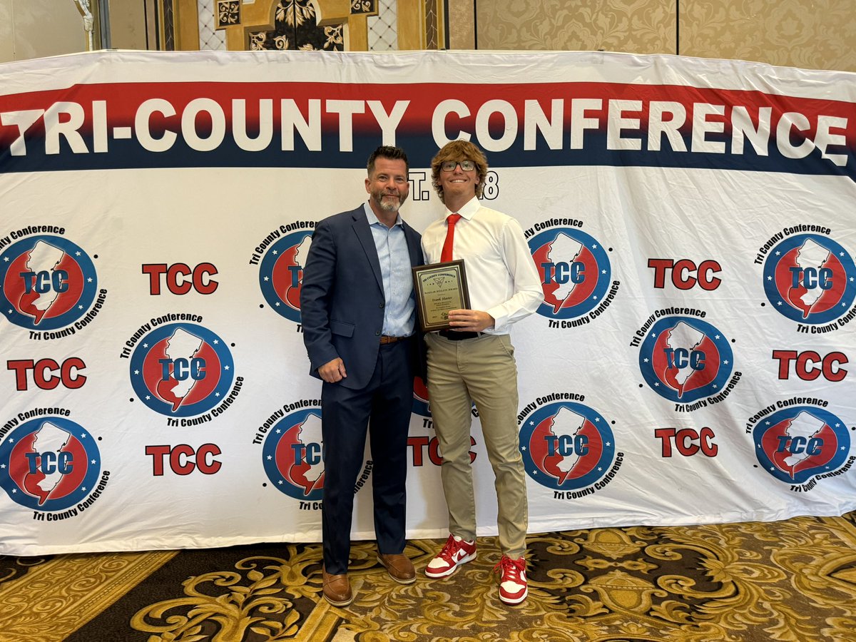 Congratulations to Frank Master, he is this year’s Delsea TCC Scholar Athlete of the Year winner