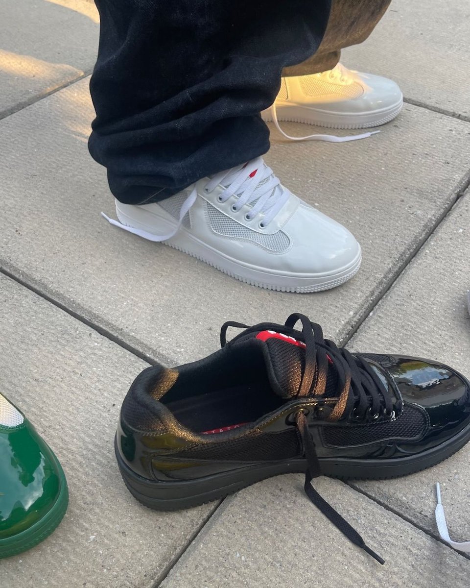 JustFreshKicks's tweet photo. Imran Potato debuts his new hybrid “Prada” shoe https://t.co/qmVdUAkHyr