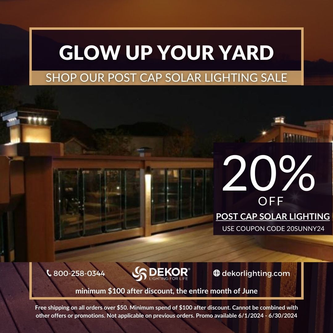 Ready to elevate your outdoor space? Savvy Solar® Post Cap Lights are your go-to solution for a stunning, sustainable glow! 👉🏻dekorlighting.com

🌞✨ #dekorlighting #EcoChic #OutdoorLiving #SolarPower #GardenGoals