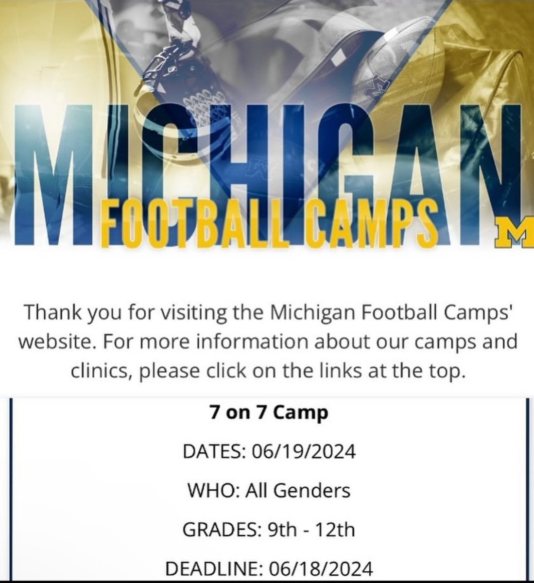 3offical7's tweet photo. This June I will be attending these 7 on 7 camps with summit academy 06/19 06/21 https://t.co/tag8UqClao