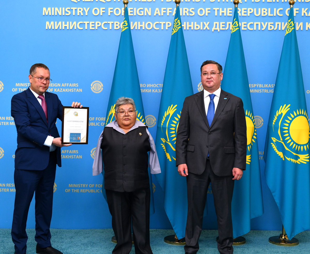 MFA_KZ's tweet photo. 🔹 Goodwill Ambassadors Project Launched at the Ministry of Foreign Affairs of Kazakhstan
🔗 https://t.co/kFwLI7PrSu https://t.co/vhW6QGzRf1