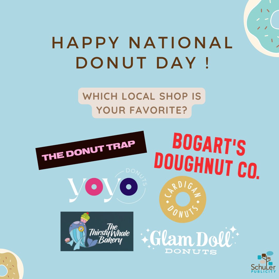 Happy National Donut Day! 

We DONUT know what we'd do without these local donut shops. Comment below which one is your favorite. 🍩
#localbiz #donut #sweets #mpls #prfirm