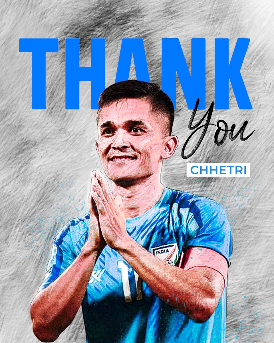 AFA_IND's tweet photo. 19 years, 151 games, 94 goals, 𝟏 𝐚𝐧𝐝 𝐨𝐧𝐥𝐲, Sunil (C)hhetri. 🇮🇳

Football will miss you. 🥺 https://t.co/b7NuwOR2pi