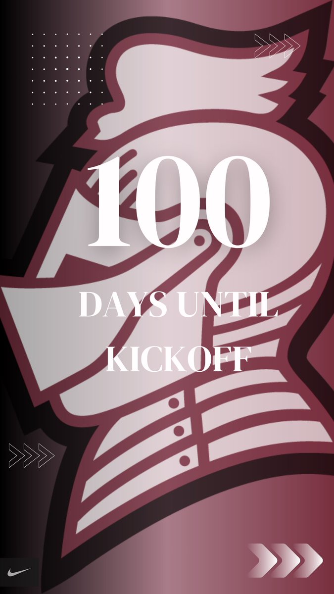 1️⃣0️⃣0️⃣ Days until Kickoff 🏈 #KnightsNation