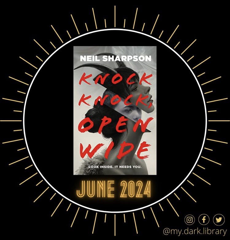MyDarkLibrary (@mydarklibrary) on Twitter photo Join us in June! This month we’re reading KNOCK KNOCK, OPEN WIDE by <a href="/UnshavedMouse/">Neil Sharpson</a> and published by <a href="/TorNightfire/">Nightfire Books</a>. We’ll meet on Zoom on Wednesday, June 26th at 8:30pm central to discuss and we hope to see you there! Join us in June! This month we’re reading KNOCK KNOCK, OPEN WIDE by <a href="/UnshavedMouse/">Neil Sharpson</a> and published by <a href="/TorNightfire/">Nightfire Books</a>. We’ll meet on Zoom on Wednesday, June 26th at 8:30pm central to discuss and we hope to see you there!