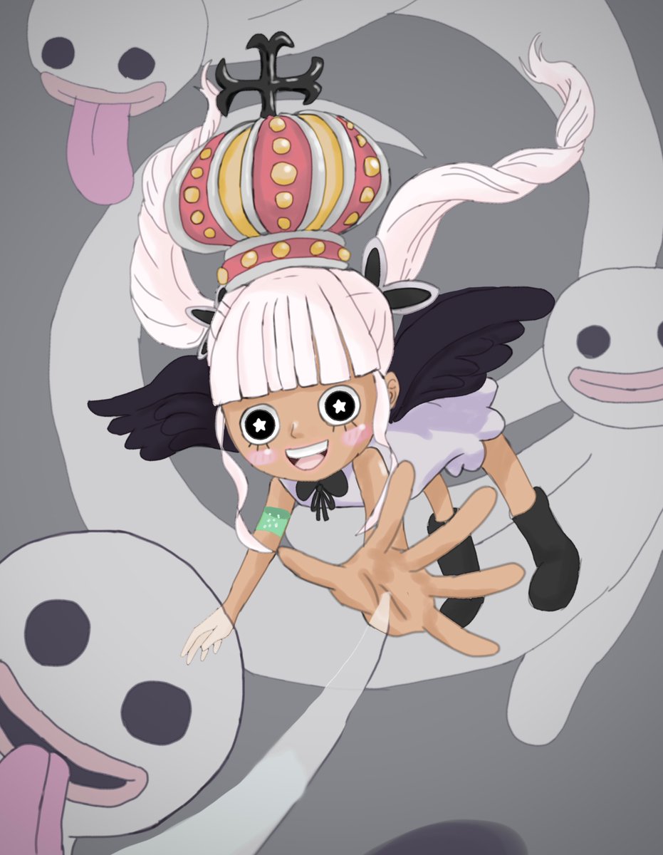 過去絵だし妄想S-ゴーストですが👻
ペローナおめでとう🥳✨🎈
 #ペローナ誕生祭2024