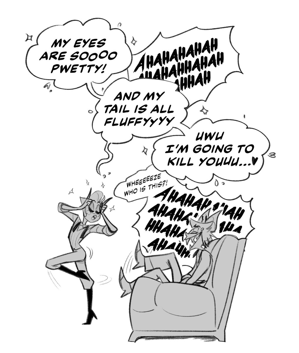 Valc0_'s tweet photo. Drinking / Bonding 📻🥃🍎

#radioappleweek #hazbinhotel #radioapple https://t.co/QN9bjIErL5