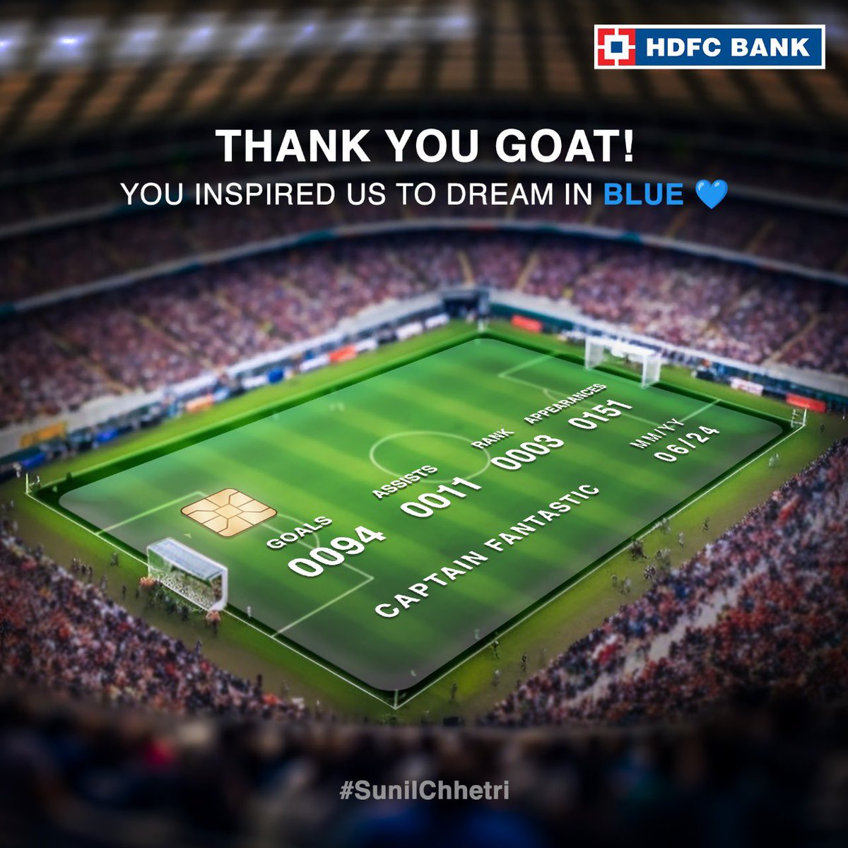 HDFC_Bank's tweet photo. GOATS don’t retire,
they leave behind a legacy💫
#ThankYouCS11 #SunilChhetri #IndiaVsKuwait #CS11 https://t.co/mIgfwM8thp