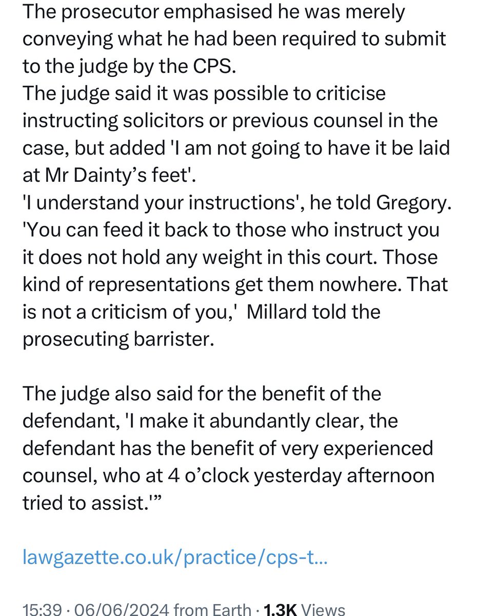 Our <a href="/TheCriminalBar/">The CBA</a> analysis of official evidence as accepted and published by independent <a href="/NAOorguk/">National Audit Office</a> and more 

Last year 1,436 trials of all offences in the Crown Court were adjourned on the first day due to the absence of either a prosecution or defence advocate, a 20 fold