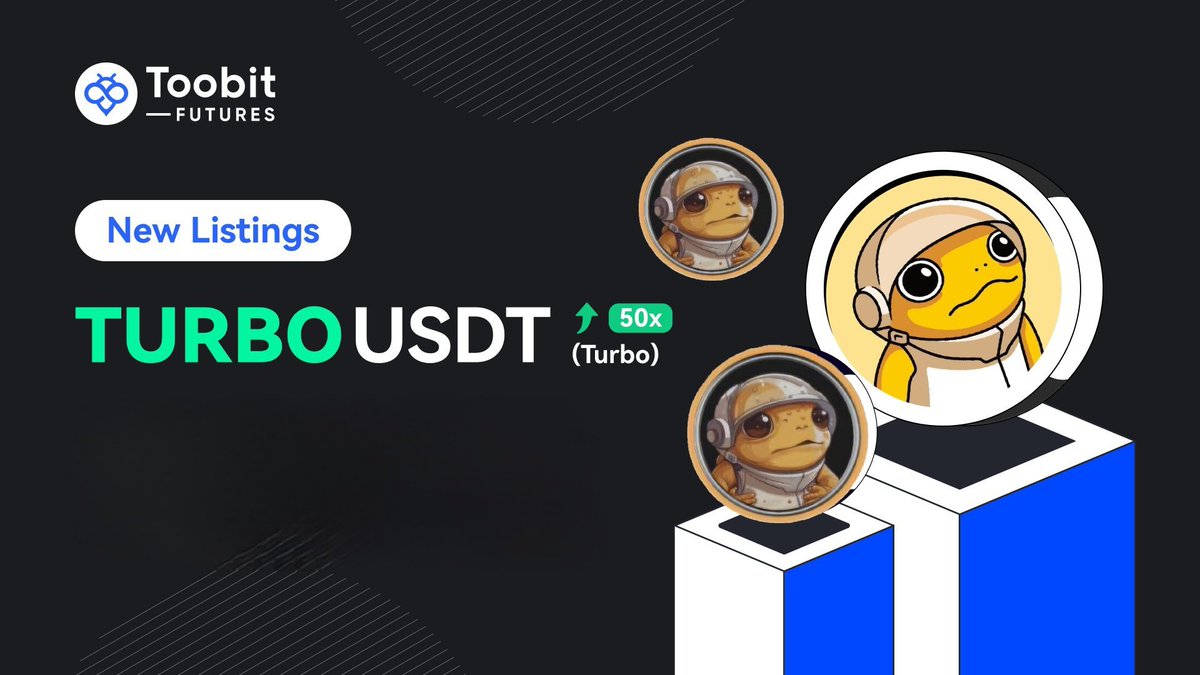 TurboToadToken's tweet photo. ‼️New listing ‼️ 🔥🚀🐸
$Turbo now on @Toobit_official! https://t.co/zh5svGScPG