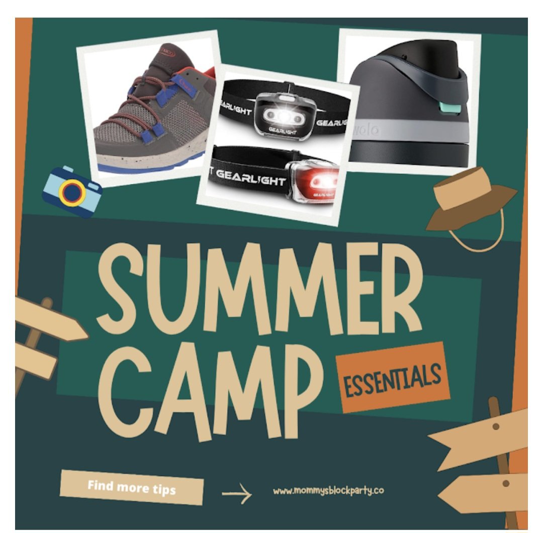 Symmer camp season is here! Check out our list of camp essentials: mommysblockparty.co/2024/06/lets-p… #blogpost #camp #summercamp