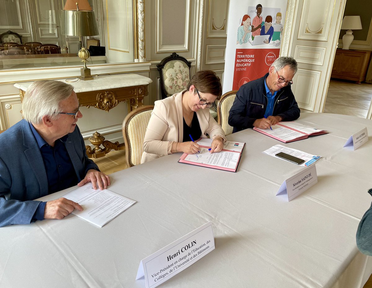 Territoires Numériques Éducatifs | Le #Département86 noue un partenariat avec l’Entreprise à But Emploi « Le Ressort » de #Naintré pour lutter contre la fracture #numérique.  

🎯 Reconditionner le matériel numérique collecté dans les collèges pour les familles qui en ont besoin.