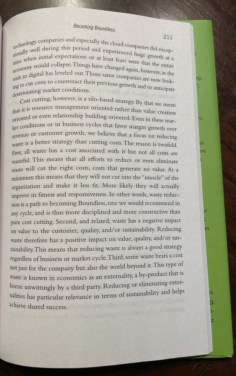 ValaAfshar's tweet image. Waste cutting vs. Cost cutting

Cost cutting is a silo-based strategy - it is resource oriented approach versus value creation, or relationship building orientation. 

All waste has a cost associated with it but not all costs are wasteful. 

This means that all efforts to reduce…