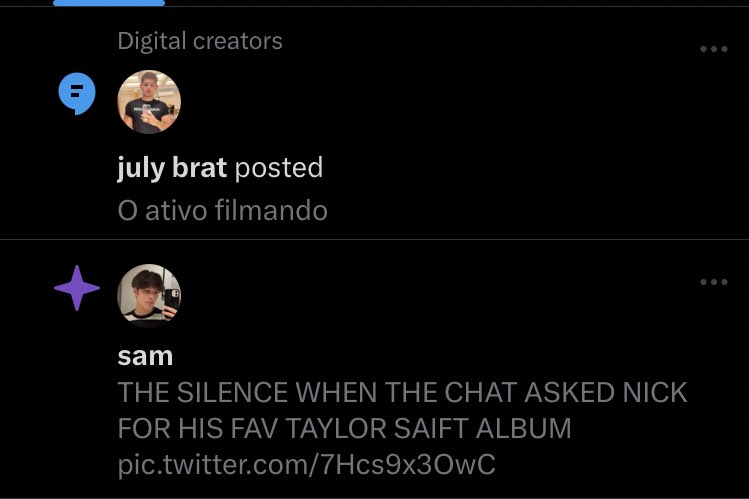 tão off do twitter que isso começou a acontecer