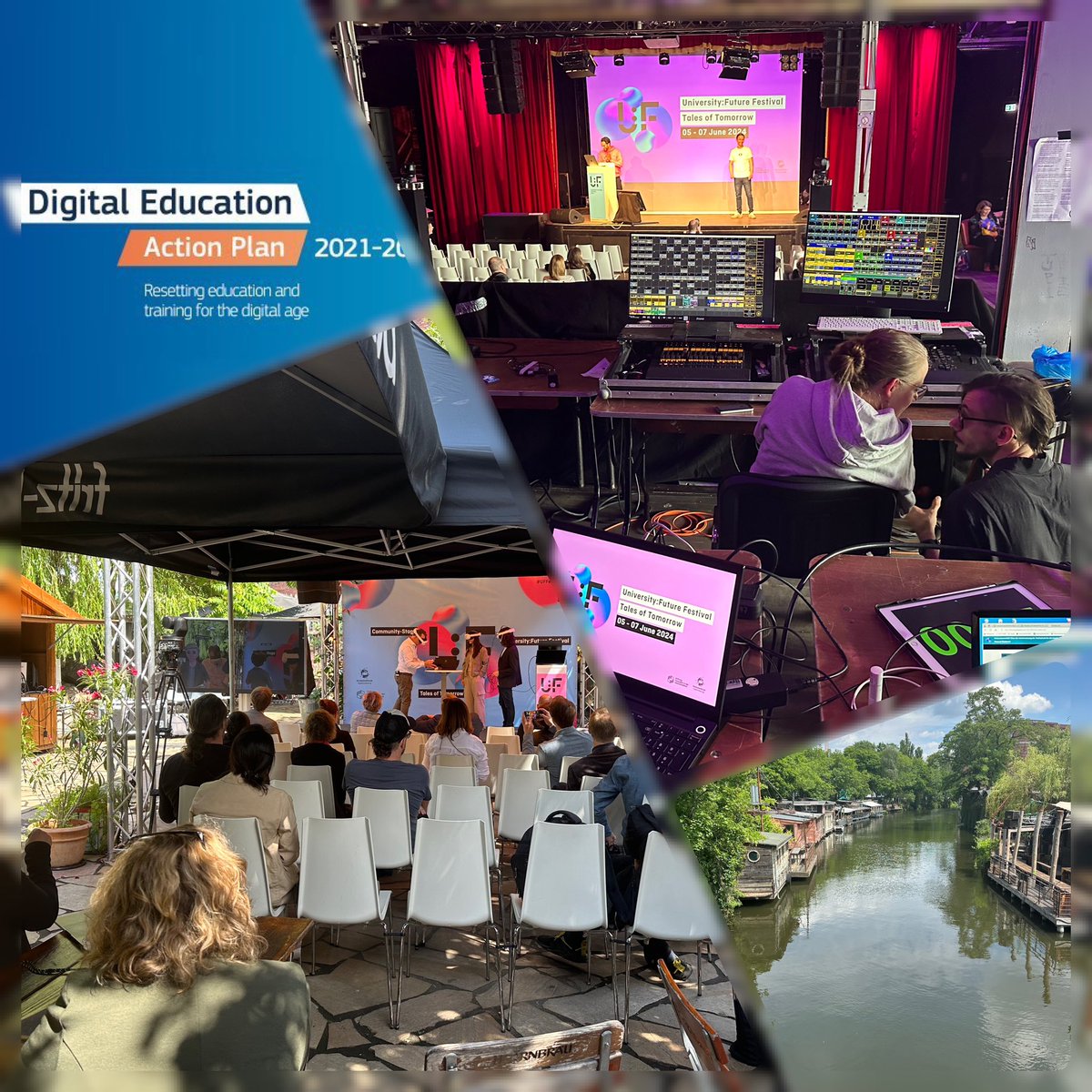 Great vibes and an array of inspiring talks at #UFFestival in Berlin-Kreuzberg! Proud to present the EU digital education work and #DEAP and its upcoming review. Let’s join forces and be the change we want to see in the future of education 🙏 <a href="/HFDdigital/">Hochschulforum Digitalisierung (HFD)</a> 

<a href="/EUDigitalEdu/">EUDigitalEducation 🇪🇺</a>