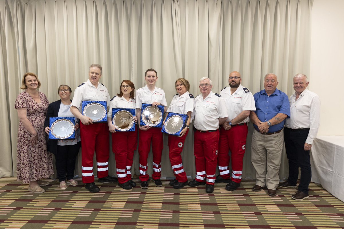 Well Done to our <a href="/IRCDublinBoro/">IRC Dublin Borough</a> Team who were presented with their Presidents Shield’s for winning the <a href="/irishredcross/">Irish Red Cross</a> Presidents Competition in 2017.