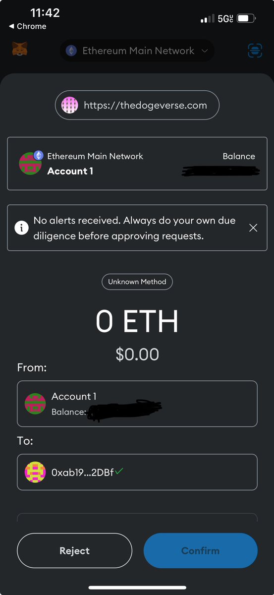 1cameronjordan's tweet photo. @The_DogeVerse Can some tell me why this comes up when I try to just claim my tokens? https://t.co/13Y5wU9iMg
