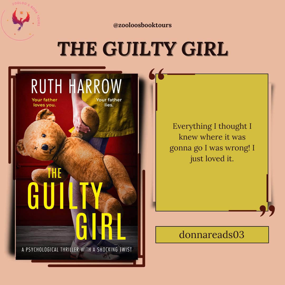 ZooloosBT's tweet photo. On the book tour for #TheGuiltyGirl we saw a post from #donnareads03 and #bookaddict827 ~ You can read all reviews here ~ https://t.co/lbnPL1yfhl
Tomorrow we will see #twilight_reader joining the tour!
@ruth_harrow @inkubatorbooks
#ZooloosBookTours https://t.co/y1SchiirWu