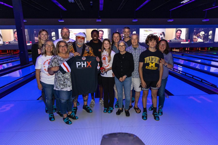gobengals15's tweet photo. Had a blast at the Orange and Black Bowling Bash with @StrikesForKids and @BumpnRunFig #WhoDey https://t.co/QZLvE49Tdr