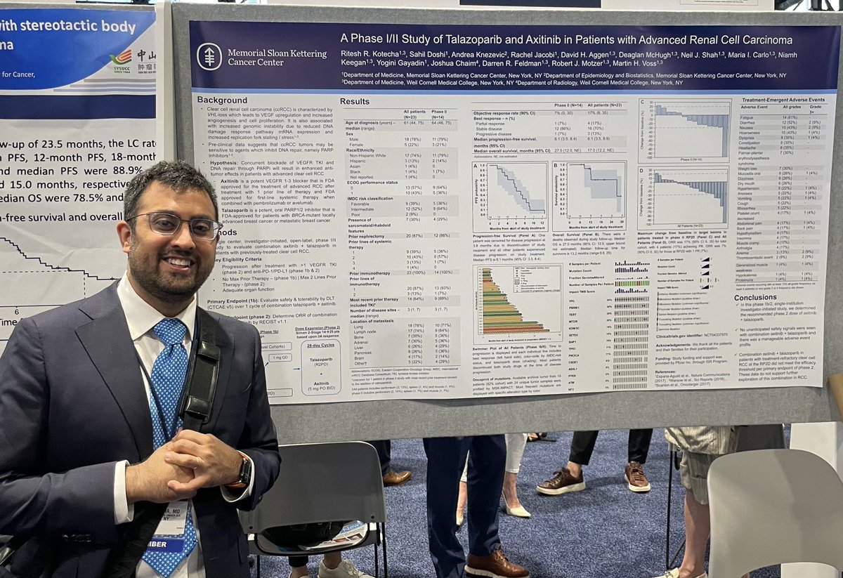 Gʀᴇɢᴏʀʏ Rɪᴇʟʏ (@rielymd) on Twitter photo I love early phase studies evaluating a clear hypothesis, with rich correlatives. Great example from <a href="/KotechaMD/">Ritesh Kotecha</a> <a href="/MSK_DeptOfMed/">MSK Department of Medicine</a> looking at talazoparib and axitinib in pts with kidney cancer #ASCO24 <a href="/MVossMD/">Martin Voss</a> I love early phase studies evaluating a clear hypothesis, with rich correlatives. Great example from <a href="/KotechaMD/">Ritesh Kotecha</a> <a href="/MSK_DeptOfMed/">MSK Department of Medicine</a> looking at talazoparib and axitinib in pts with kidney cancer #ASCO24 <a href="/MVossMD/">Martin Voss</a>