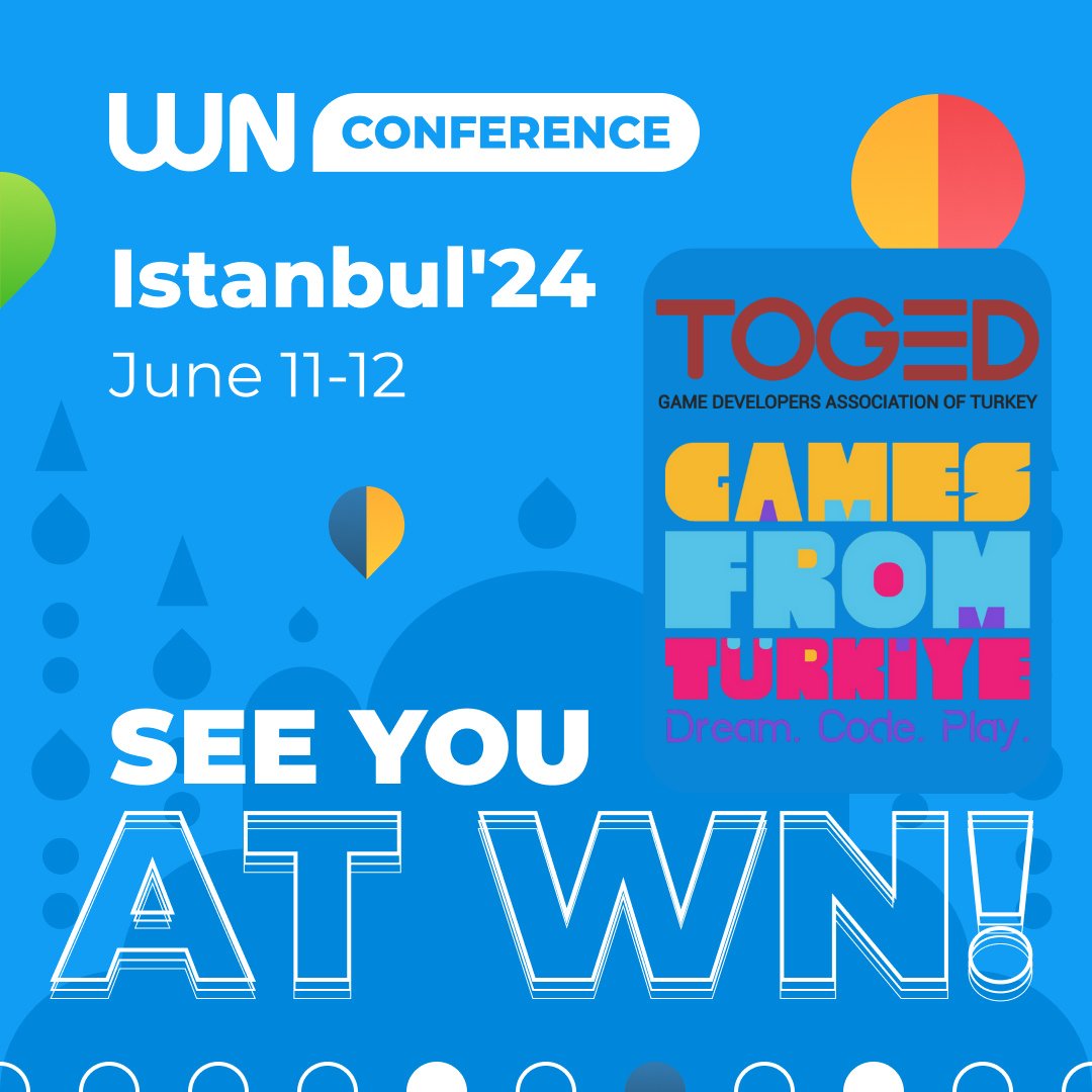 TOGED ve Games from Türkiye olarak WN İstanbul'da bulunacağımızı duyurmaktan mutluluk duyuyoruz! 

🏆 Kristal Piksel'e katılmış oyunlarımızın bir kısmı da oyunlarını sizlerle paylaşmak için orada olacaklar.

🎫 WN İstanbul biletlerinizi TOGED koduyla %10 indirimli alabilirsiniz.