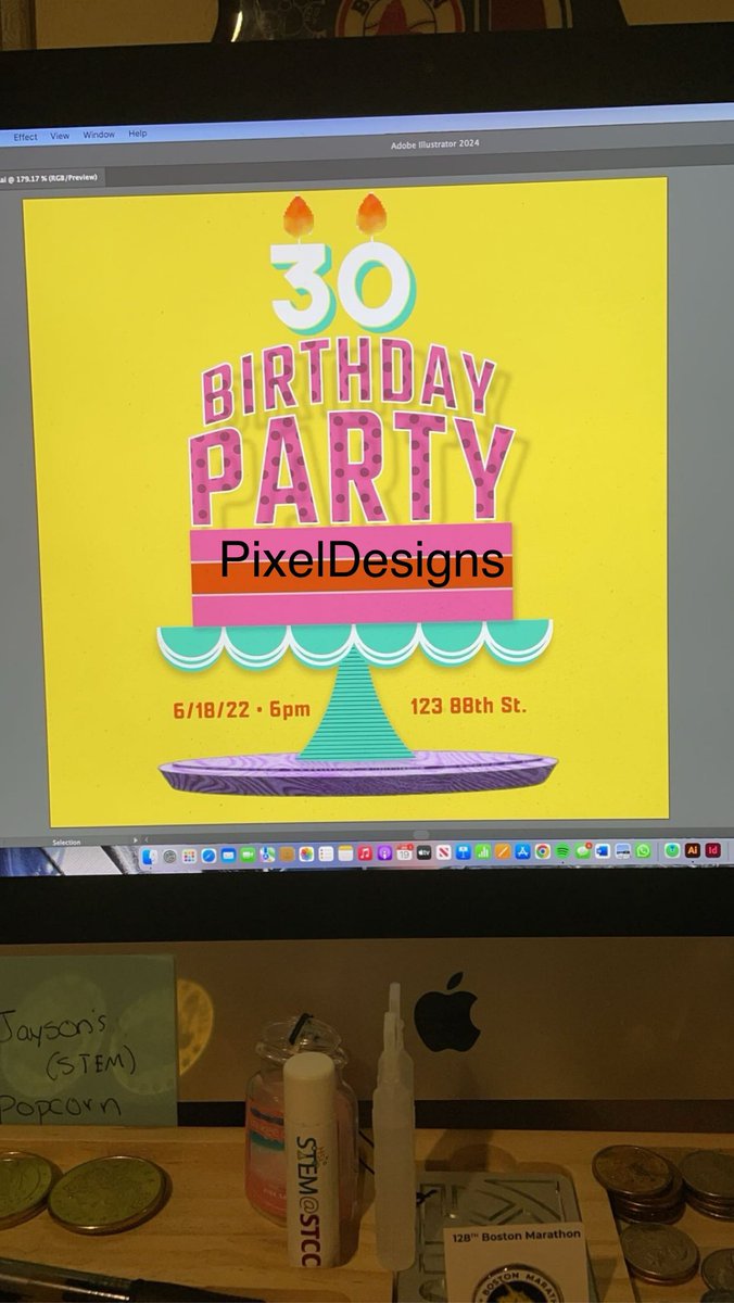 PixelDesigns24's tweet photo. Birthday invitations!! https://t.co/XHuptG7eRv