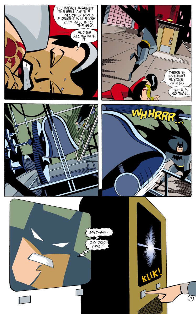 worldsfinest's tweet photo. Batman: Gotham Adventures #3 first hit shelves this month (on June 3) in 1998 from DC Comics. Written by Ty Templeton (who also provides the incredible cover) with art by Rick Burchett and Terry Beatty, here Batman needs help from a young fan to save the day! #BatmanTAS #Batman https://t.co/T1Qr7cZ862