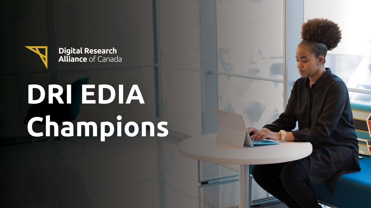 We’re launching a DRI EDIA Champions call for proposals to fund initiatives that promote equity, diversity, inclusion &amp; accessibility in digital research infrastructure. Learn more and apply ➡️ alliancecan.ca/en/funding-opp…