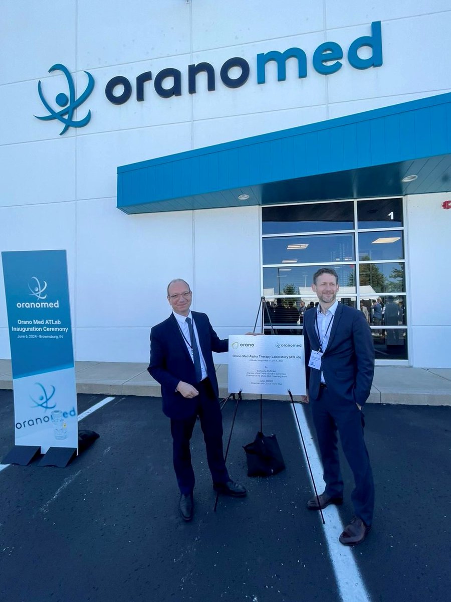 Oranogroup's tweet photo. [PR] @OranoMed inaugurates world's first industrial-scale lead-212 radiopharmaceuticals manufacturing facility 👉 https://t.co/7eqg9Waru1 https://t.co/tATK9XQd5A