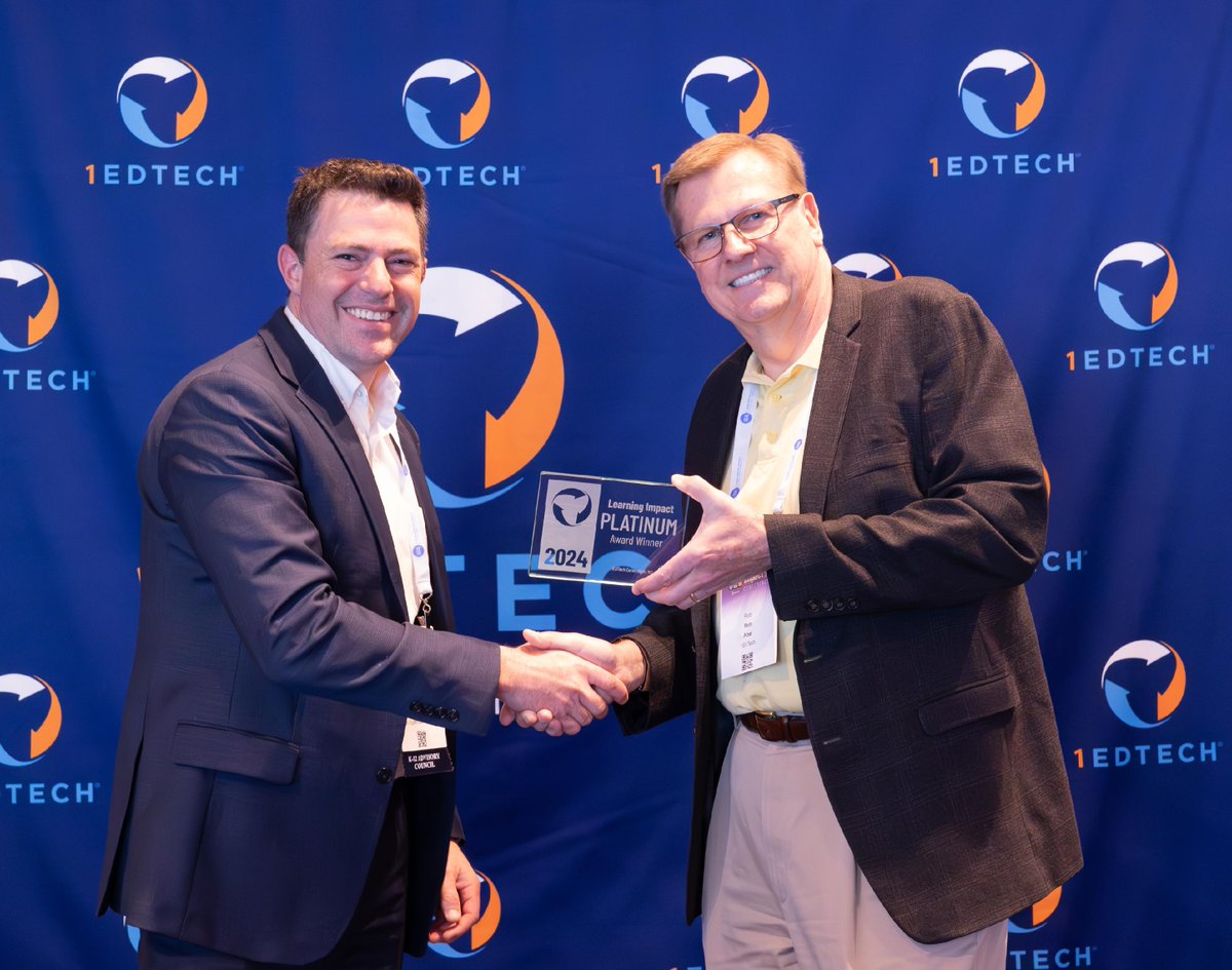 We are honored to have been awarded the Learning Impact Platinum Award at the 2024 Learning Impact Conference! @learningimpact #LearningImpact24