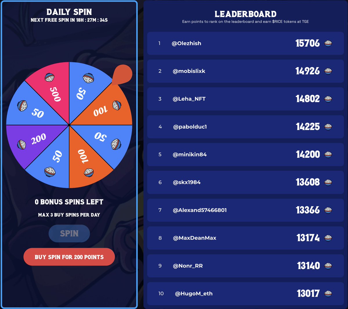 Hoze_eth_'s tweet photo. GM guys 👋

After several months of stacking I've finally reached 1 million $RICE !

Can't wait for the next @theantrepublic AMA so the community can make a choice about the TGE 👀

Don't forget your daily spin to keep the social farming going ! https://t.co/KQGrsPEyDD