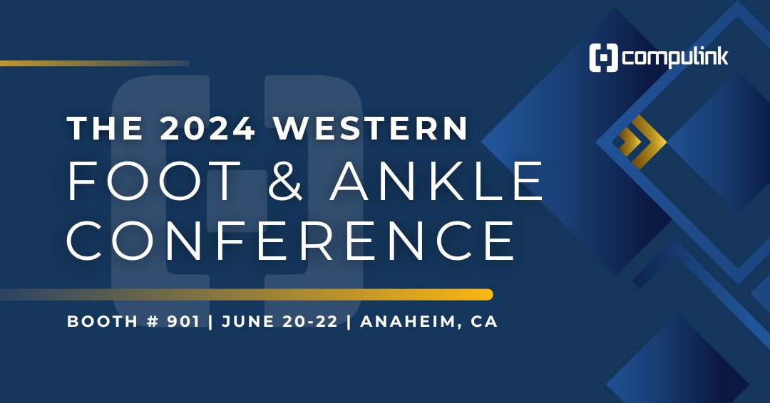 CompulinkEHR's tweet photo. Need to switch EHR/PM  software? Visit Compulink Booth 901 at The Western Foot &amp; Ankle. Our podiatry EHR offers everything you need (PM, Patient Portal, ePrescribing) without the hefty price tag. Schedule a Demo Now! https://t.co/aovNQBpMud https://t.co/GwjCzwEhDy