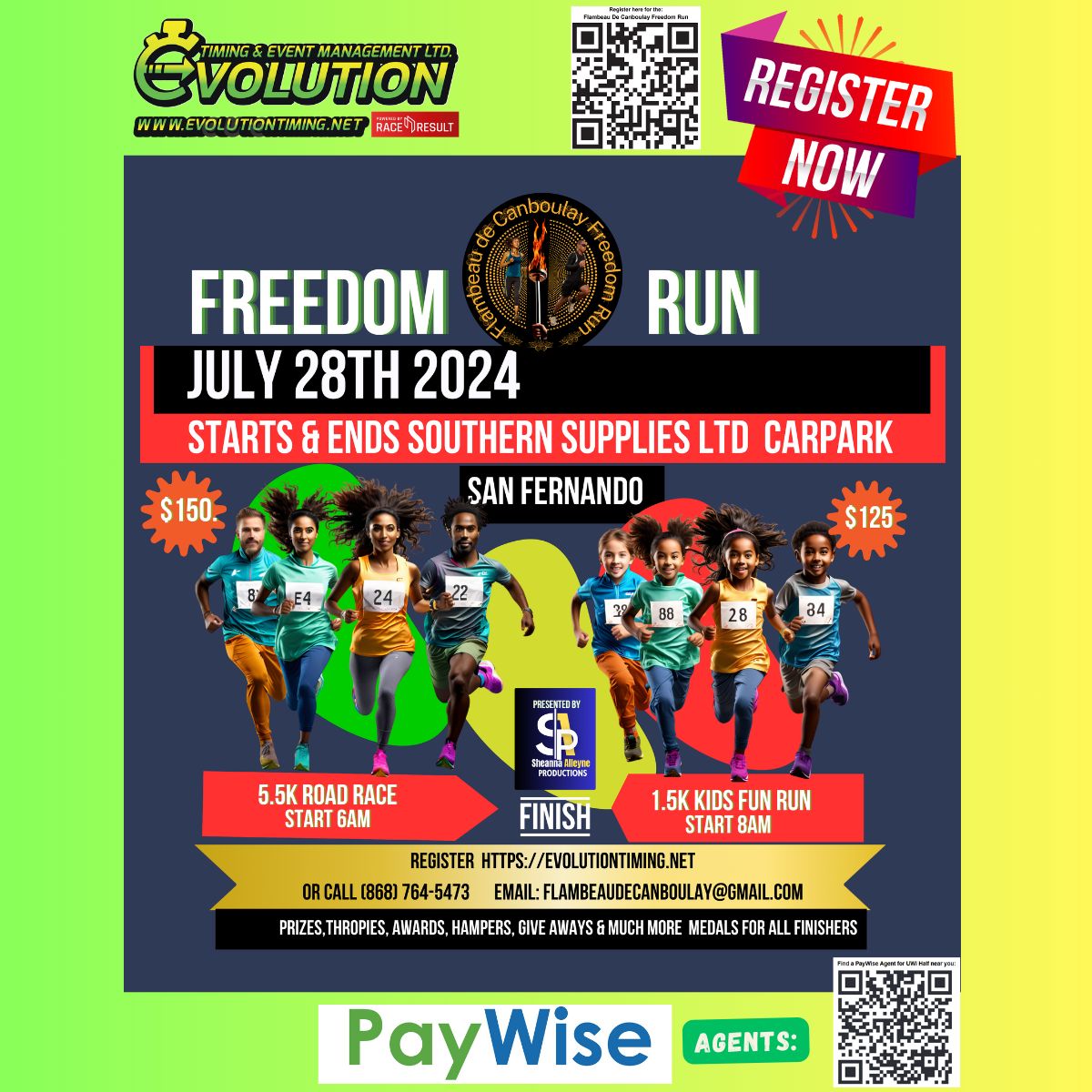 EvolutionTimeTT's tweet image. Registration has opened for this Years Flambeau de Canboulay Freedom Run. 
Run now and register, before its sold out. 
You know you will be left standing on the outside.
evolutiontiming.net/event-registra… 
#evolutiontimingtt #evolutiontiming #runallovertnt #runTNT #TrinidadandTobago