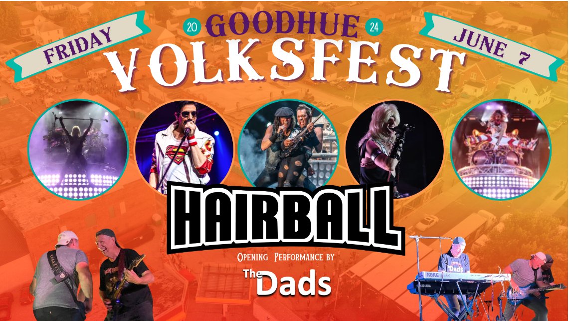 RedWingVCB's tweet photo. Exciting entertainment opportunities just a few miles down the road this weekend June 7 & June 8. Learn more about the small town event here: https://t.co/ub7H6tX9dA
#visitredwing #redwing #exploremn #onlyinmn #exploreminnesota #southernmn #hairball #volkfest https://t.co/9ycxNxbQd8