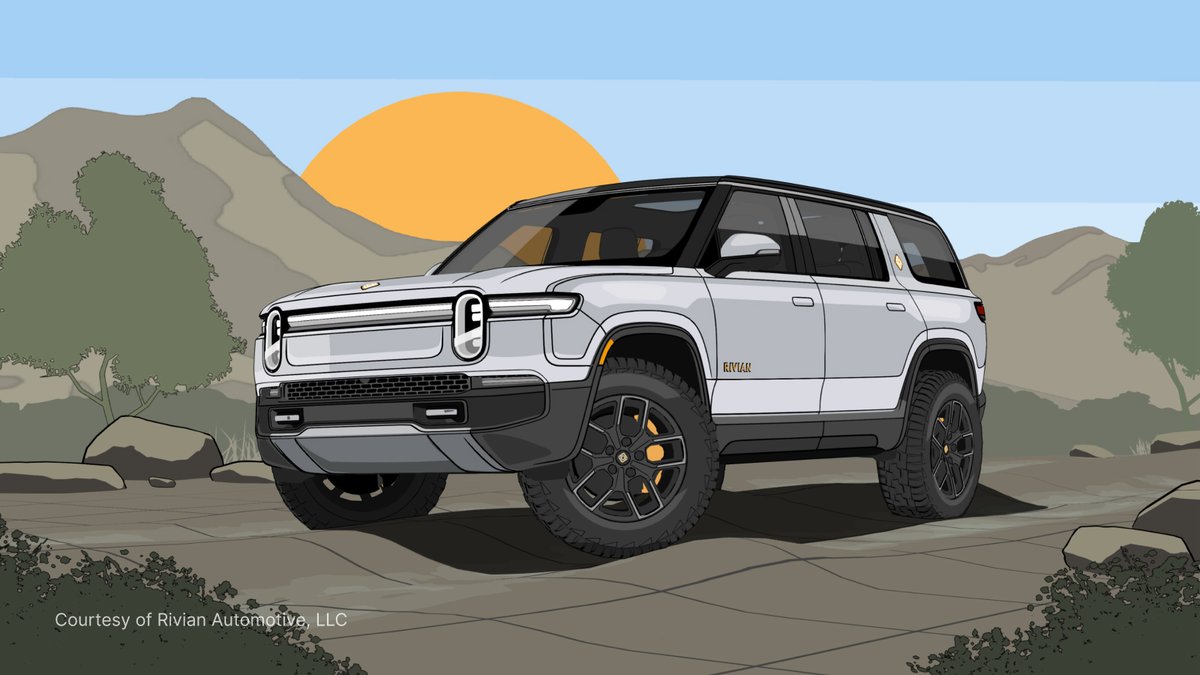 Rivian's re-designed software experience is built with Unreal Engine⚙️

Let's take a look at what’s new 🧵