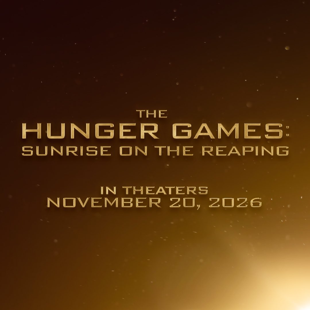 A new ‘HUNGER GAMES’ movie based on the upcoming book is already in the works.

The story follows the Second Quarter Quell, won by Haymitch.

In theaters on November 20, 2026.