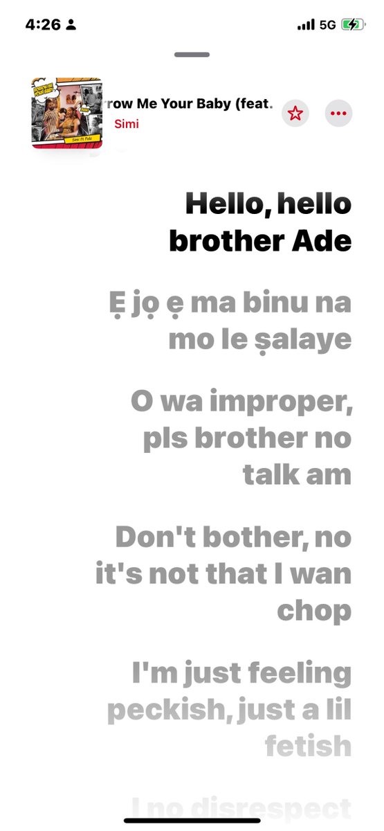 Osas_ThePlug's tweet photo. Simi's voice and the melody of this #Borrowmeyourbaby song won't even allow you pay attention to the lyrics 🤩
 
I respect how Falz kept his boundaries. A perfect gentleman. #BMYB https://t.co/zXjIQprxD7