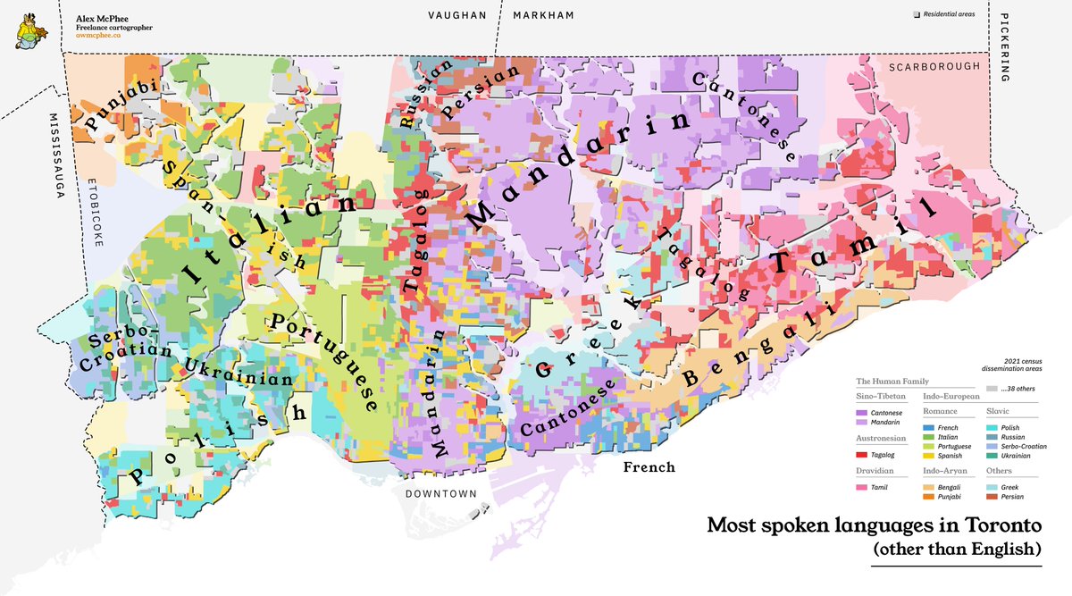 ksituan's tweet image. Maps are my full-time job and I am always looking for interesting new contracts :-)

The most spoken languages in Toronto: