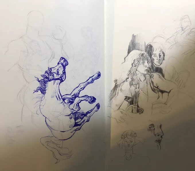 Allowing myself to not be too precious with my sketchbook again has been nice 