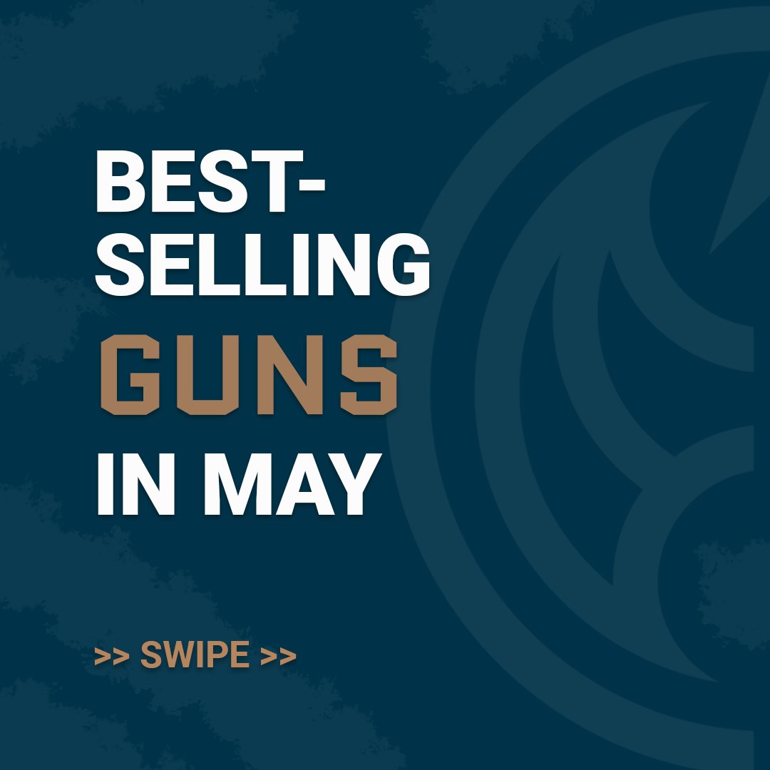 Guns_com's tweet photo. 📣 Best-sellers in May. See the complete rundown of the best-selling pistols, rifles, carbines, and shotguns last month.

👉  https://t.co/OoY2v2Nv2K

#gunsdotcom #2A https://t.co/iOogpoy2ss
